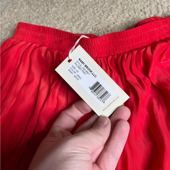Ramy Brook Red Palazzo Pants - Picture 2 of 4